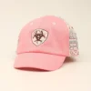 Ariat Girls Infant Light Pink Aztec Ball Cap