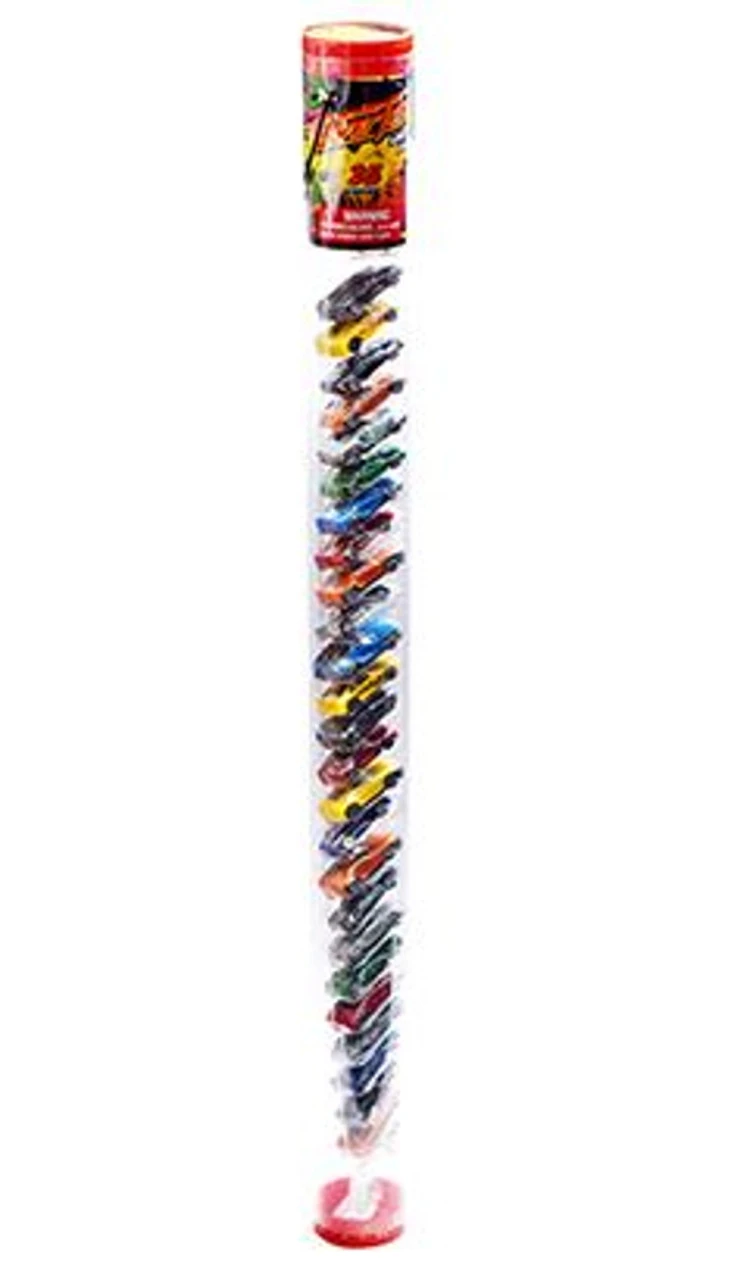 Playmind 35-Piece Diecast Car In Tube Set