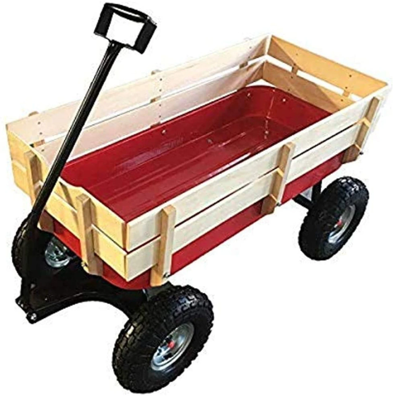 Synergistic Industrial Childrens Metal/Wood Side Rail Wagon - Image 2