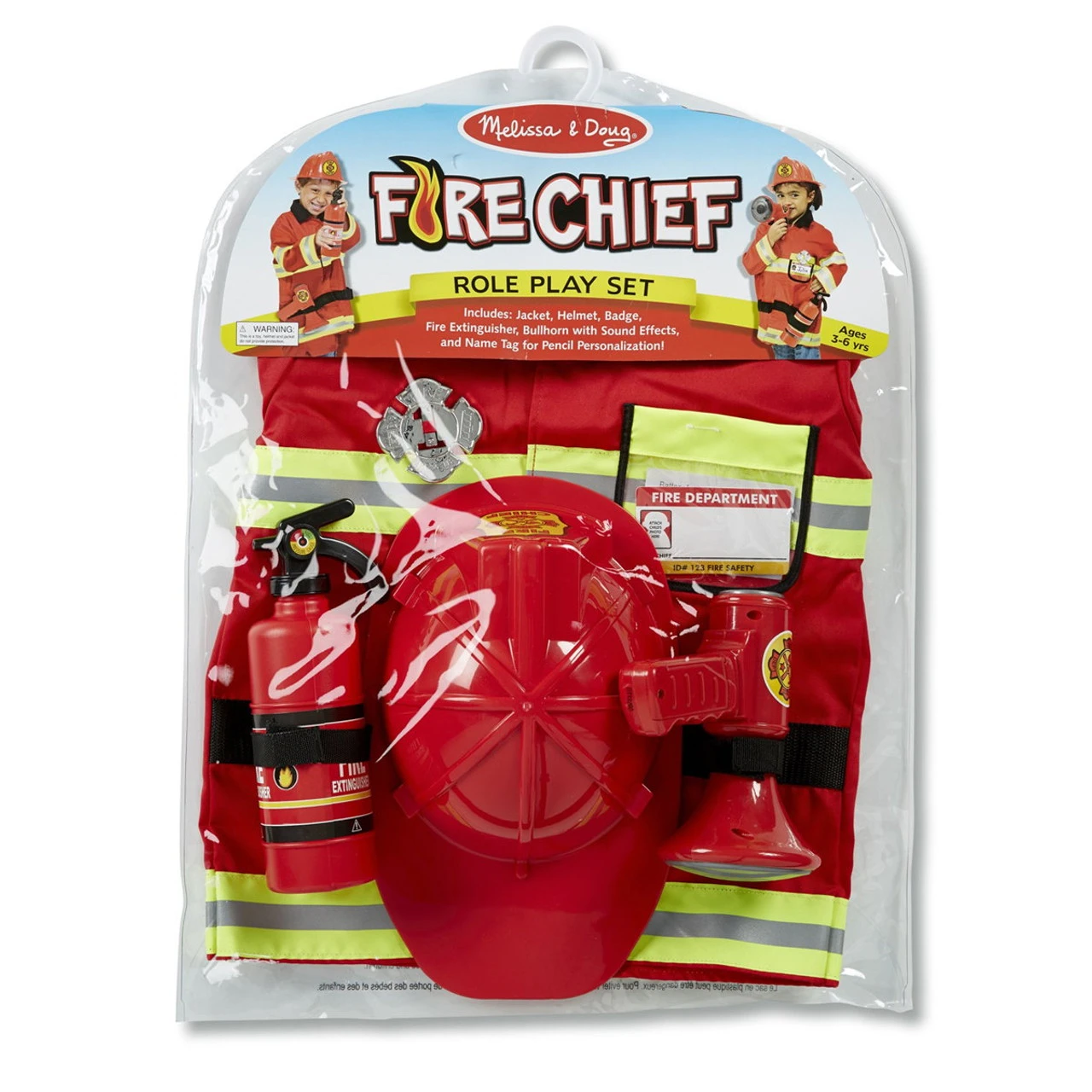 Melissa & Doug Fire Chief Play Costume Set - Image 3