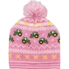 John Deere Girls Pink Tractor Knit Stocking Hat