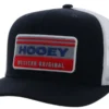 Hooey Horizon Navy/White 6 Panel Trucker Cap With Red/Grey/White Rectangle Patch - Youth