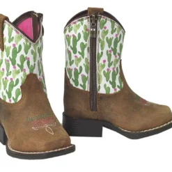 M&F Girls Anaheim Ariat Lil' Stompers Toddler Boots Brown