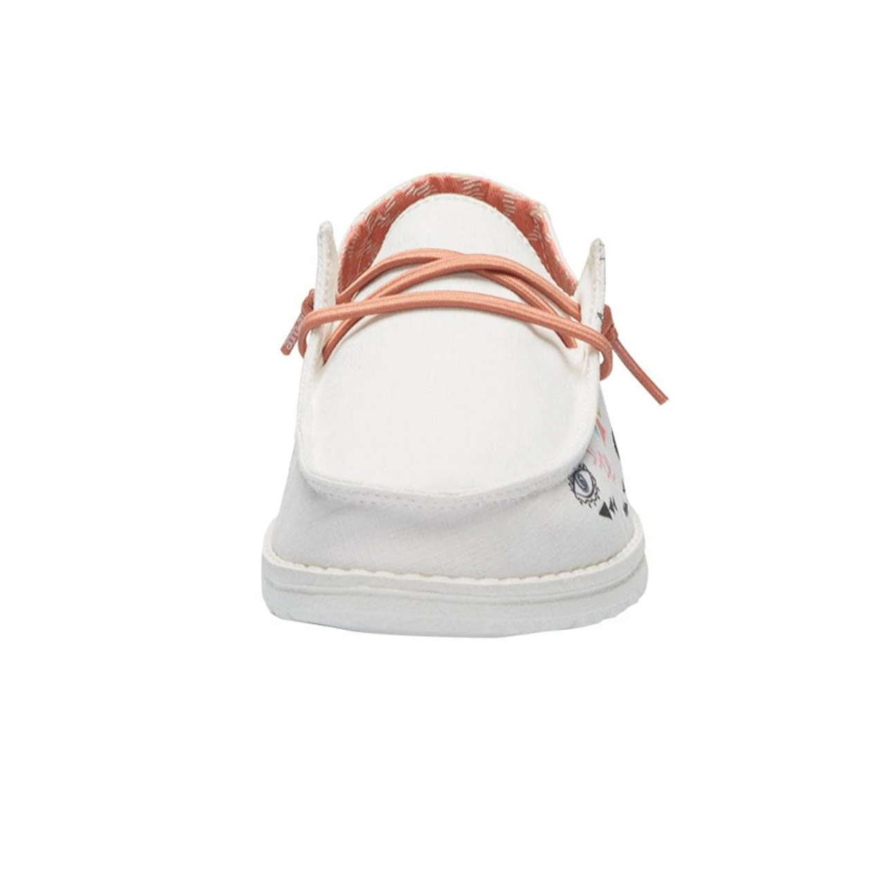 Hey Dude Girls Wendy White Doodle Bohon Casual Shoes - Image 4