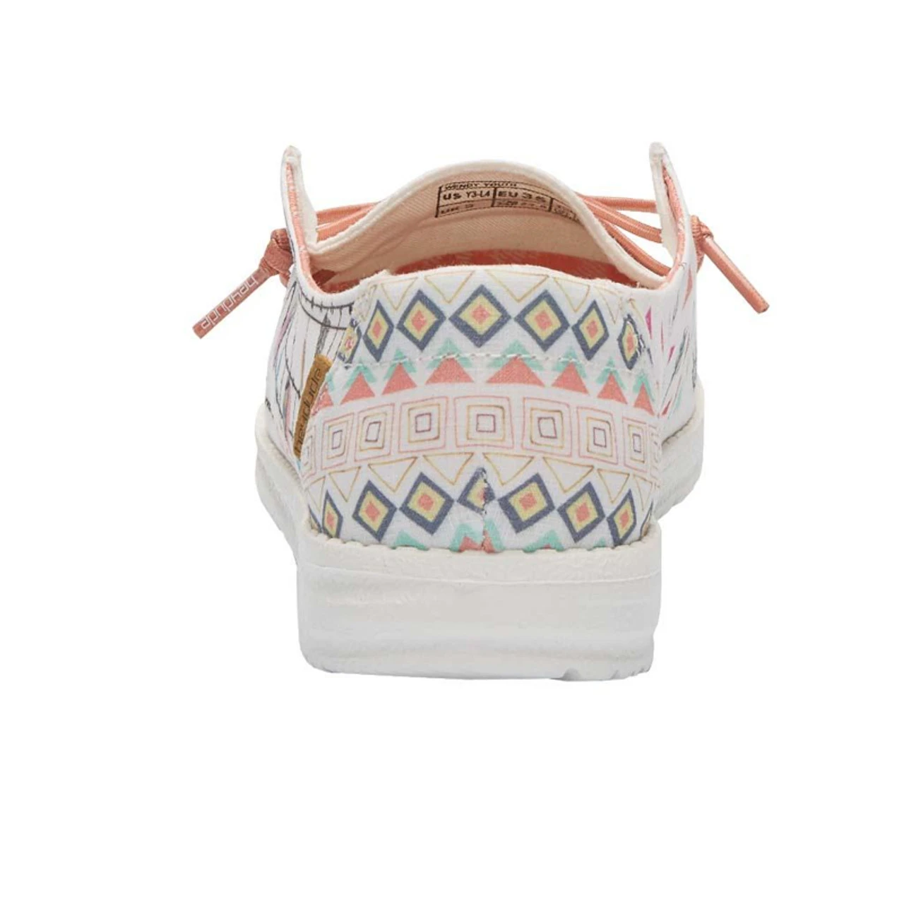 Hey Dude Girls Wendy White Doodle Bohon Casual Shoes - Image 2