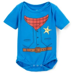 Doodle Pants Boys Chaps Short Sleeve Bodysuit