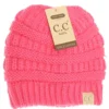 C.C. Beanie Girls Solid Fuzzy Lined Beanie