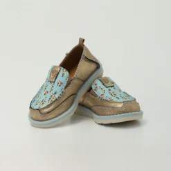 Ariat Girls Piper Turquoise Leopard Cactus Cruiser