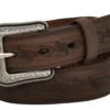 3D Crazy Correct Brown With Embossed Barb Wire Belt