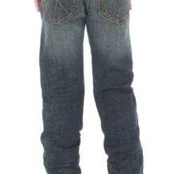 Wrangler Toddler Boys Retro Bozeman Dark Wash Slim Fit Straight Leg Stretch Jeans
