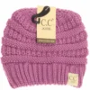 C.C. Beanie Girls Solid Knit Beanie -YJ847