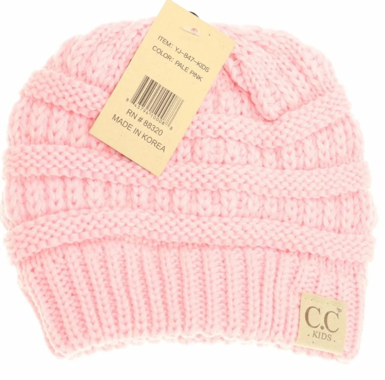 C.C. Beanie Girls Solid Knit Beanie -YJ847 - Image 2