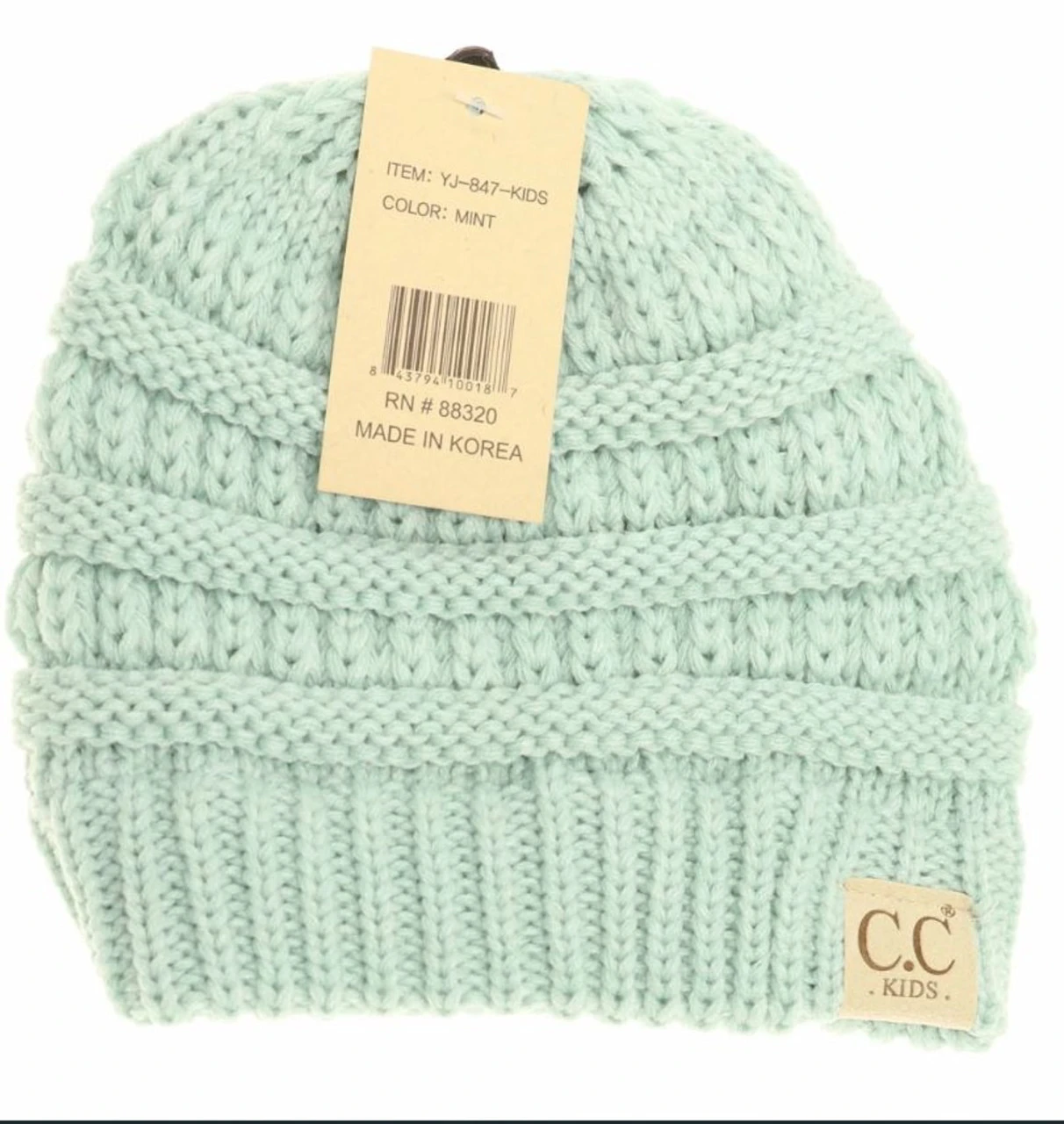 C.C. Beanie Girls Solid Knit Beanie -YJ847 - Image 4