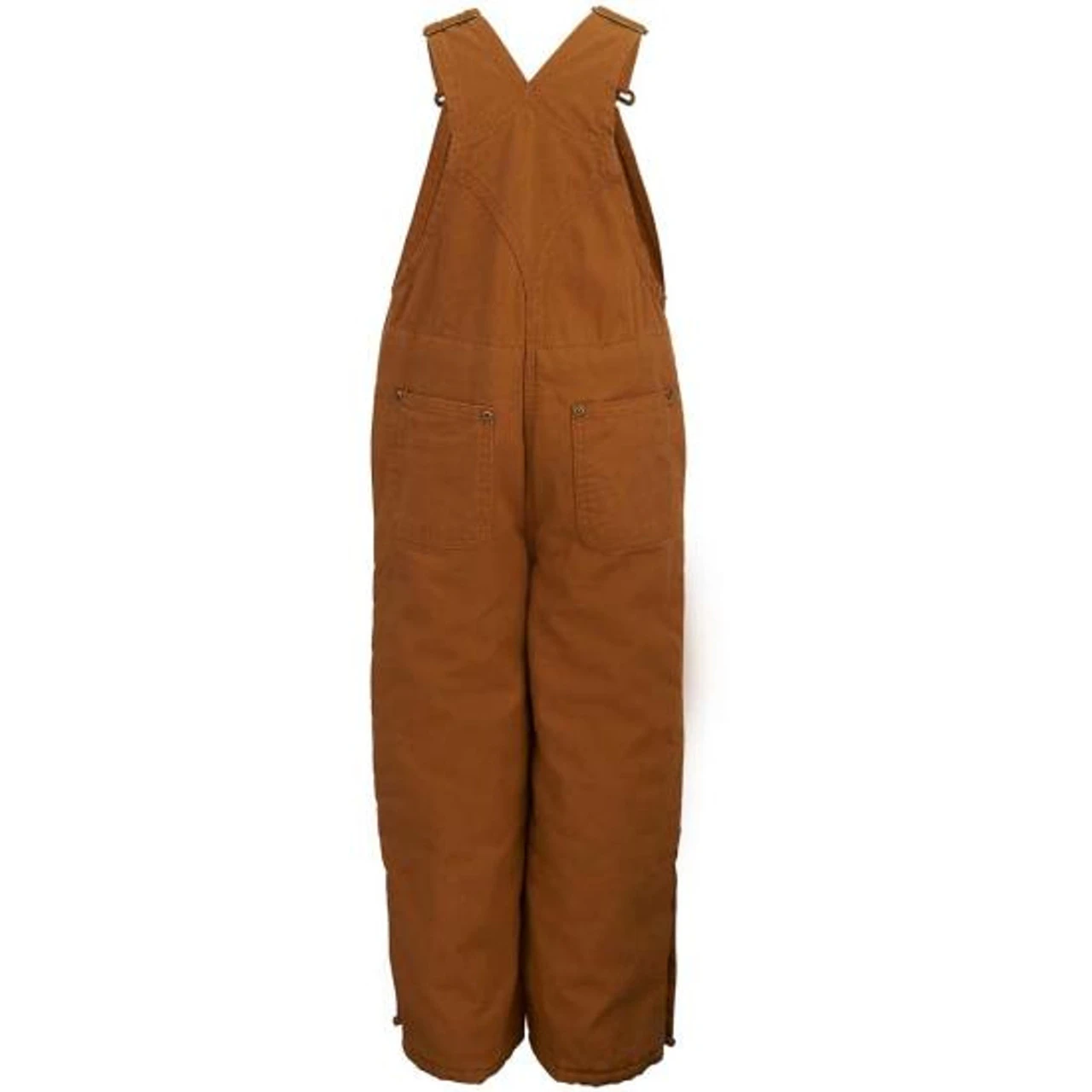Carhartt Boys Brown Washed Duck Lined Bib Overall - Image 2