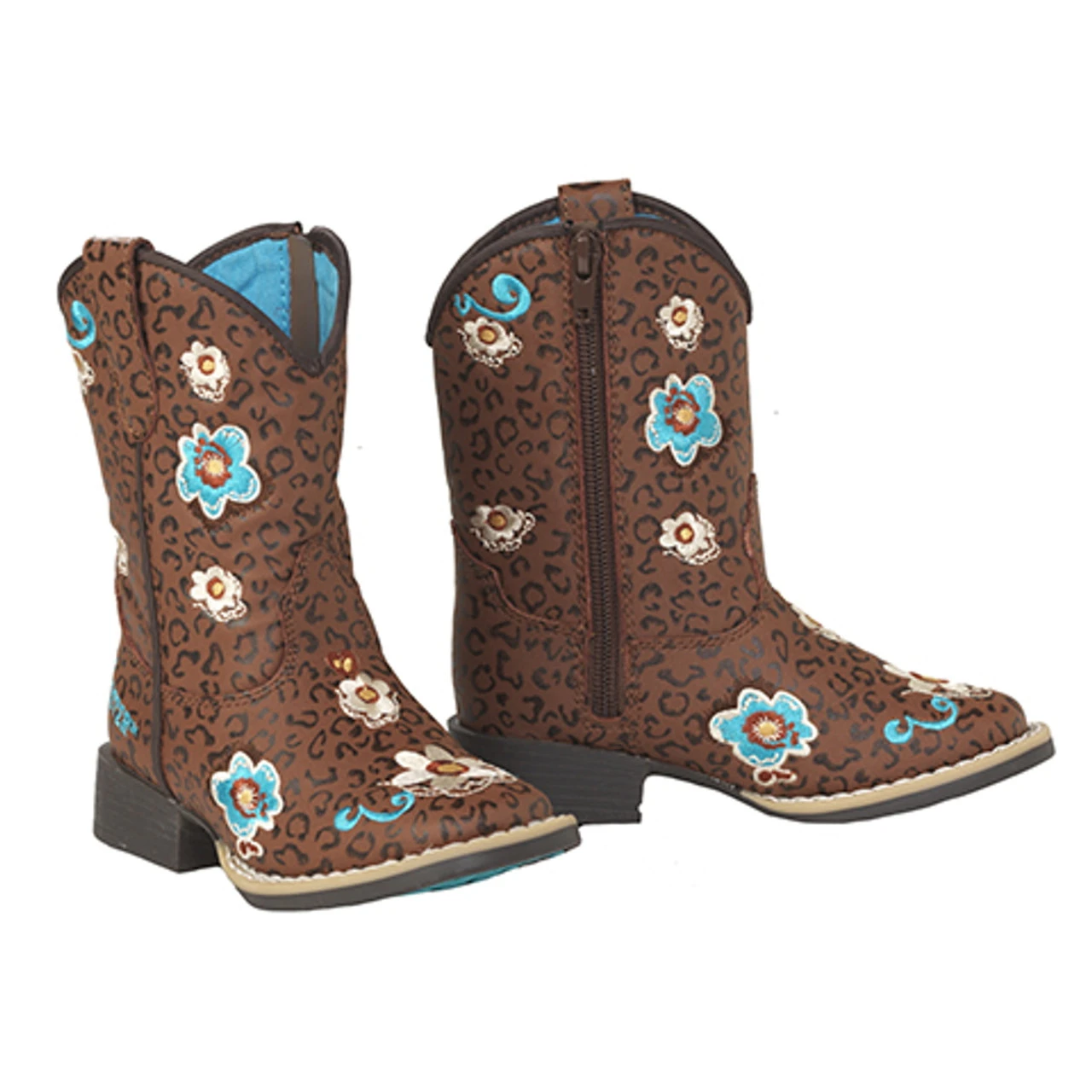 M&F Madelyn Cheetah Print Twister Childrens Boot For Girls