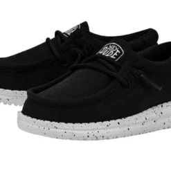 Hey Dude Wally Toddler Slub Canvas Black