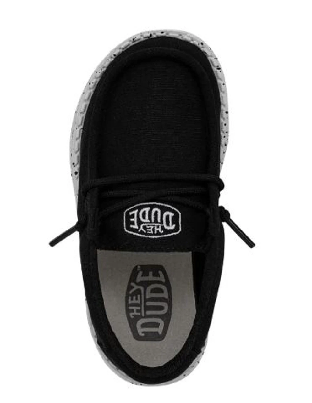 Hey Dude Wally Toddler Slub Canvas Black - Image 3