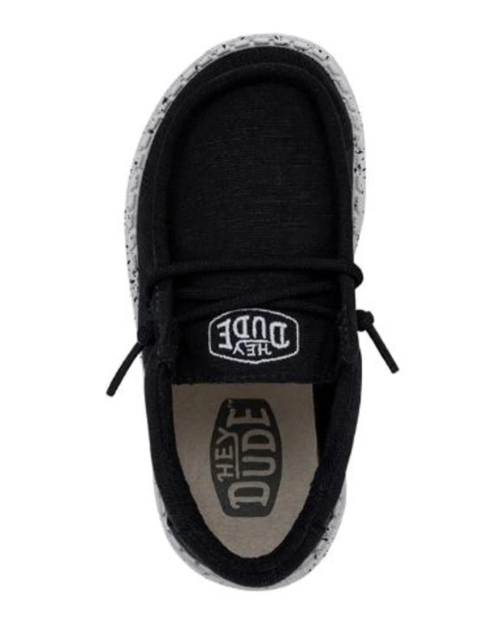 Hey Dude Wally Youth Slub Canvas Black - Image 3