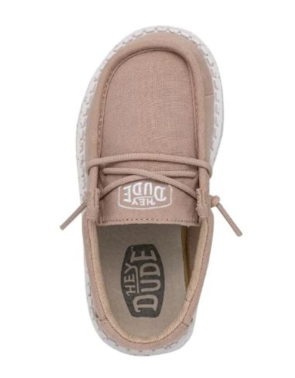 Hey Dude Wally Youth Slub Canvas Tan - Image 4