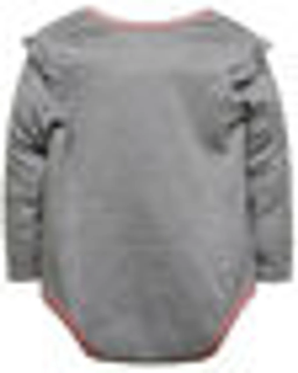 John Deere Infant Girls Farming Heather Grey Glitter Long Sleeve Bodysuit - Image 2