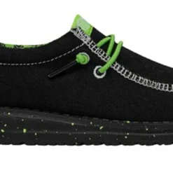 Hey Dude Boys Wally Youth Batik Geo Black/Lime Shoes