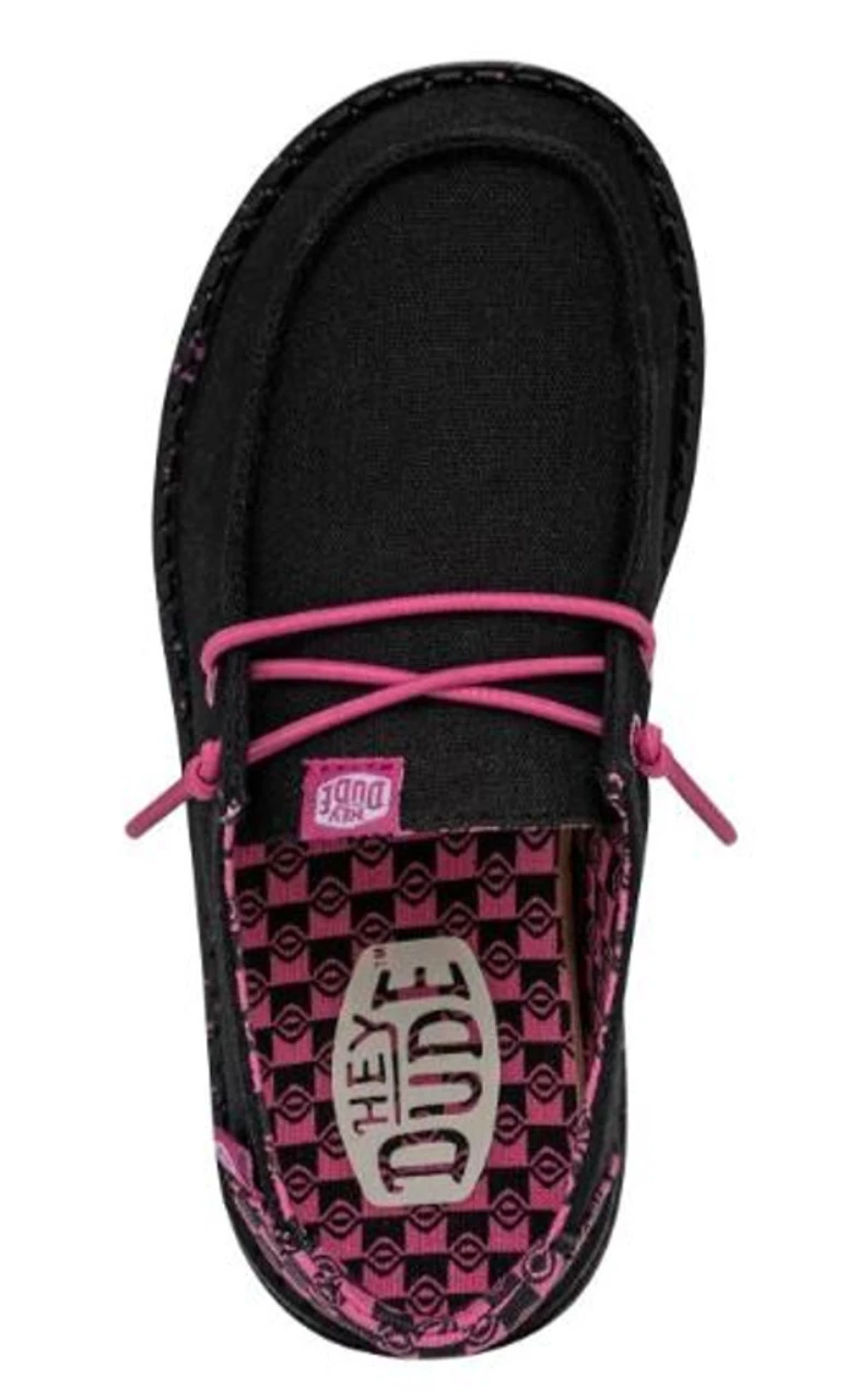Hey Dude Girls Wendy Youth Batik Geo Casual Shoes - Image 6