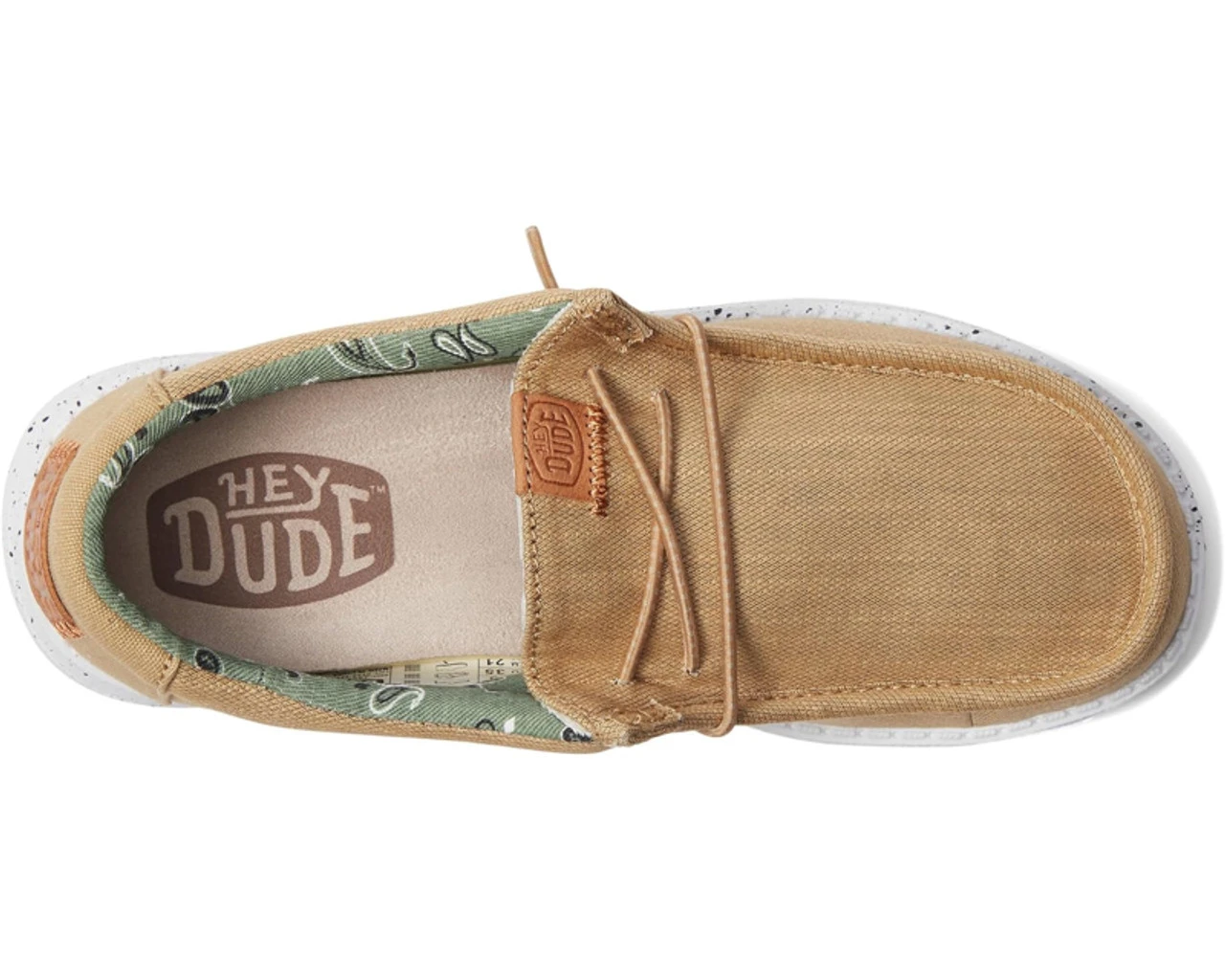 Hey Dude Boys Wally Youth Washed Canvas Casual Shoes - Image 3