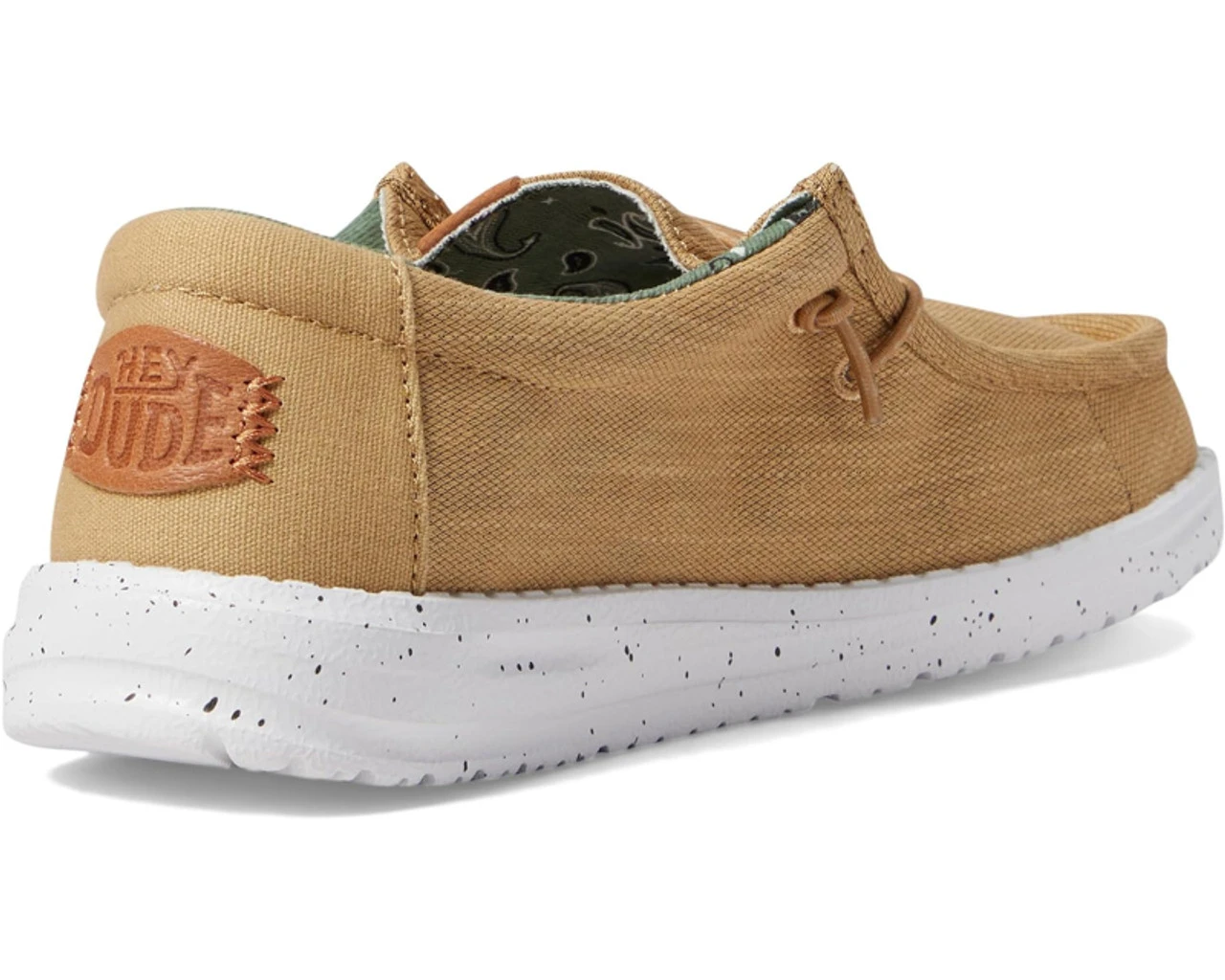 Hey Dude Boys Wally Youth Washed Canvas Casual Shoes - Image 5