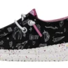 Hey Dude Girls Wendy Toddler Unicorn Black Casual Shoes