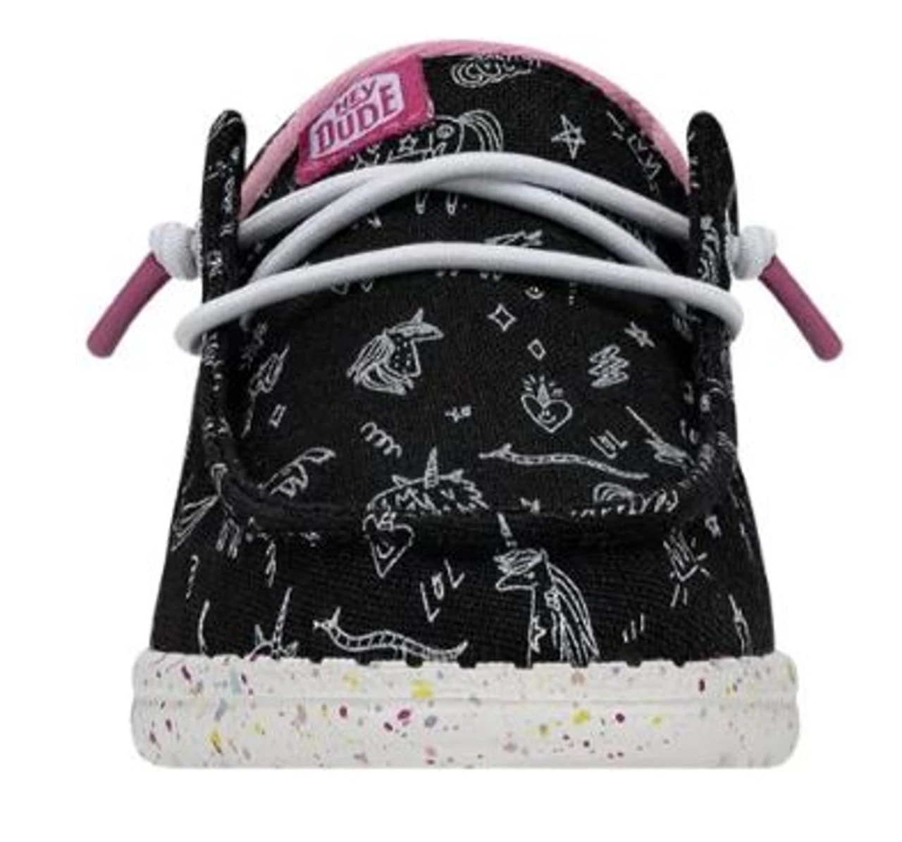 Hey Dude Girls Wendy Toddler Unicorn Black Casual Shoes - Image 4
