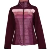 Hooey Girls Softshell Jacket Pink/White Stripes