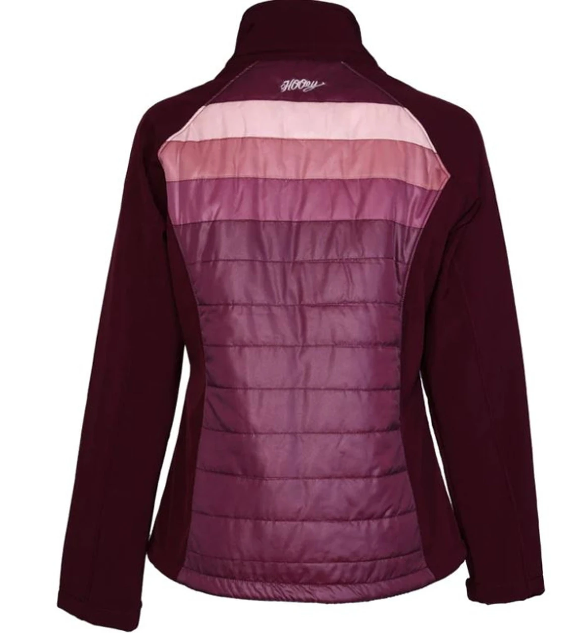 Hooey Girls Softshell Jacket Pink/White Stripes - Image 2