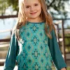 Cinch Girls Turquoise Raglan Long Sleeve Shirt