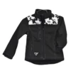 Cowgirl Hardware Youth Girl's Black Cowprint Jacket