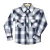 Cowboy Hardware Infant Boy's Navy/White Plaid Long Sleeve Shirt