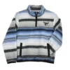 Cowboy Hardware Boys Blue & Black Aztec Serape Polar Fleece Pullover