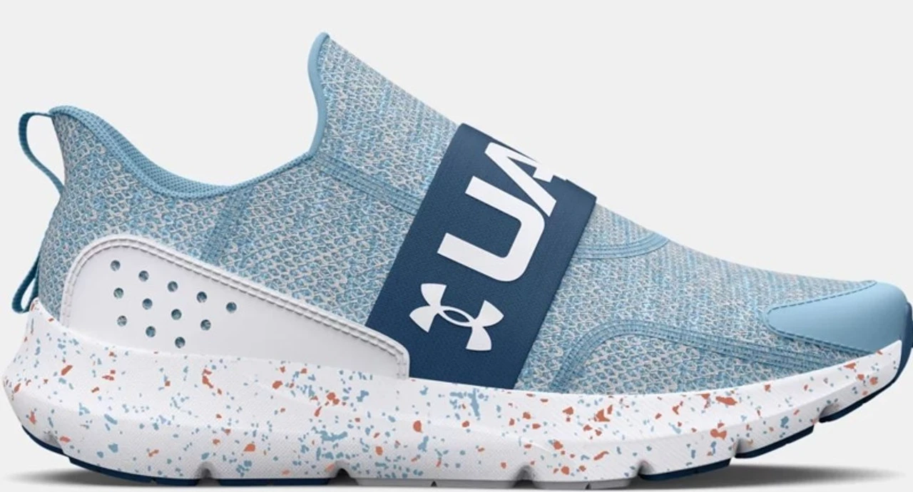 Under Armour Girls Youth Surge 3 Slip Paint Splatter Running Sho