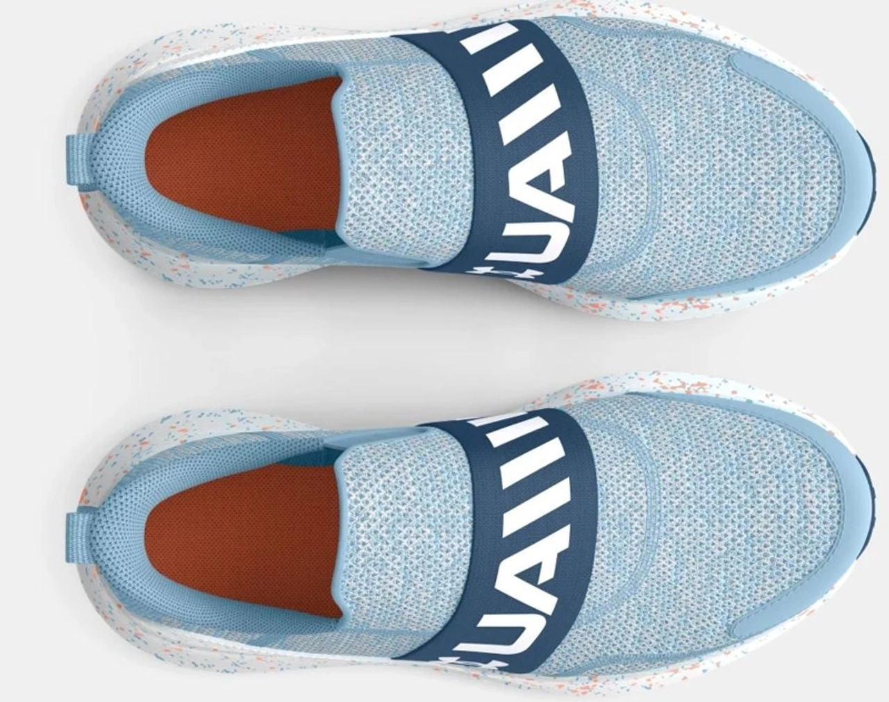 Under Armour Girls Youth Surge 3 Slip Paint Splatter Running Sho - Image 3