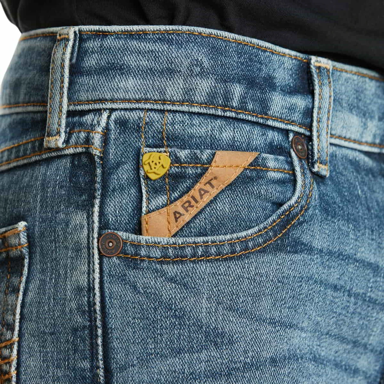 Ariat Boys B5 Stretch Drifter Legacy Stackable Straight Leg Jean - Image 3