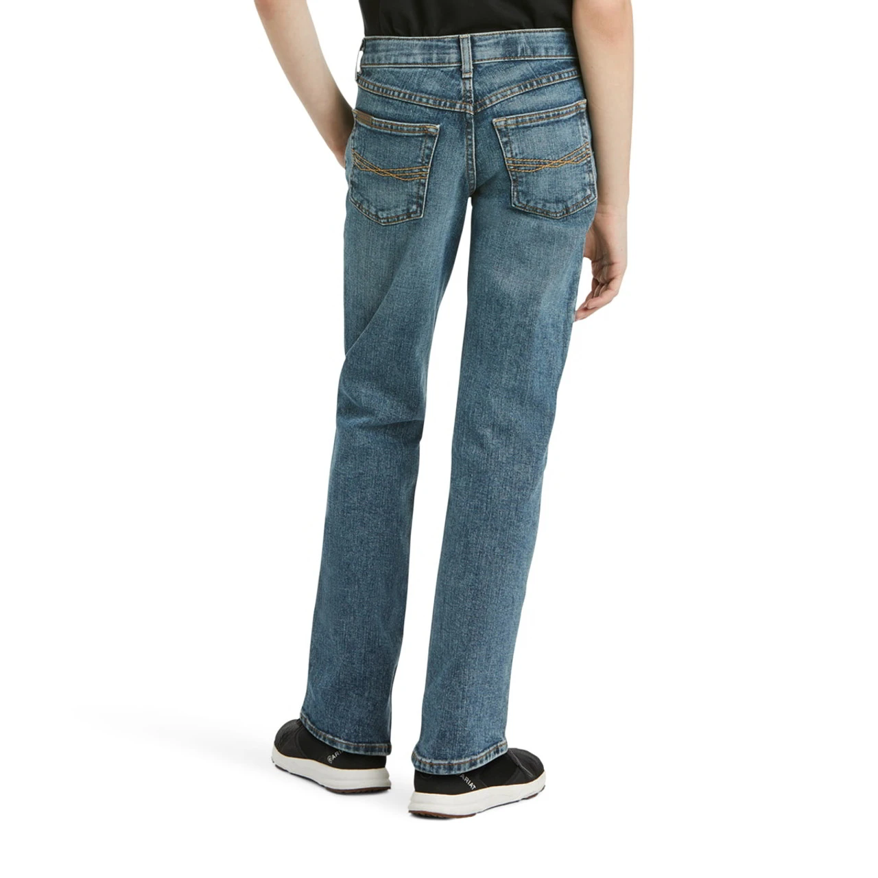 Ariat Boys B5 Stretch Drifter Legacy Stackable Straight Leg Jean - Image 4