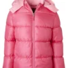 Pink Platinum Girl's Ripstop Pink Glow Puffer Winter Jacket